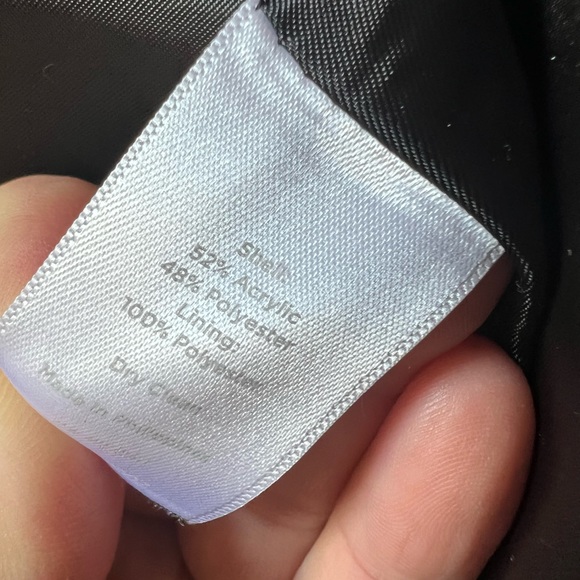 Talbots navy tweed topper - Picture 5 of 5